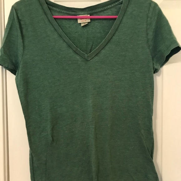 Mossimo Supply Co. green, v-neck tee. Size M. - Picture 1 of 3